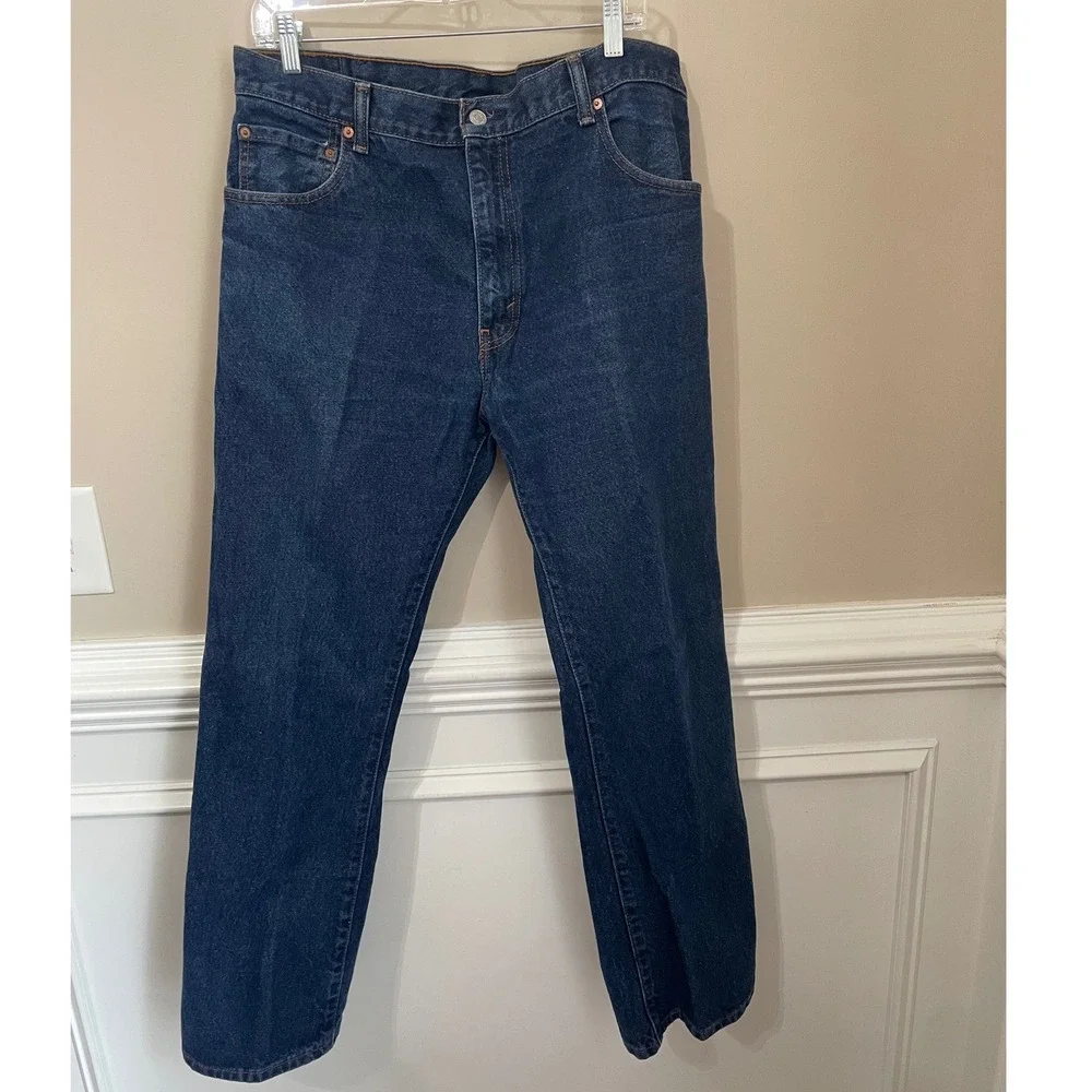 Levis 517 Bootcut Jeans Mens 36x31 (36x30 tag) Dark Wash Blue Denim 100% Cotton